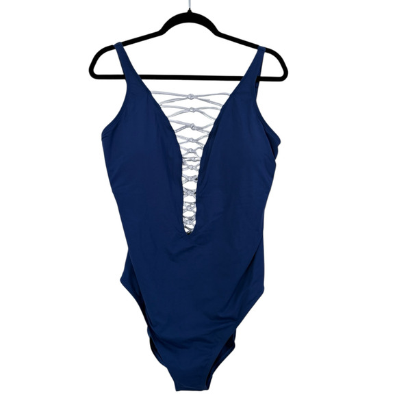 NWT! Bleu Rod Beattie Let's Get Knotty Mio One Piece Swimsuit - Size 12 - Picture 3 of 6